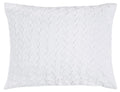 Rizzy Home | BT4056 | Polyester Quilt | 106"x92" White/Neutral/ Solid Textured