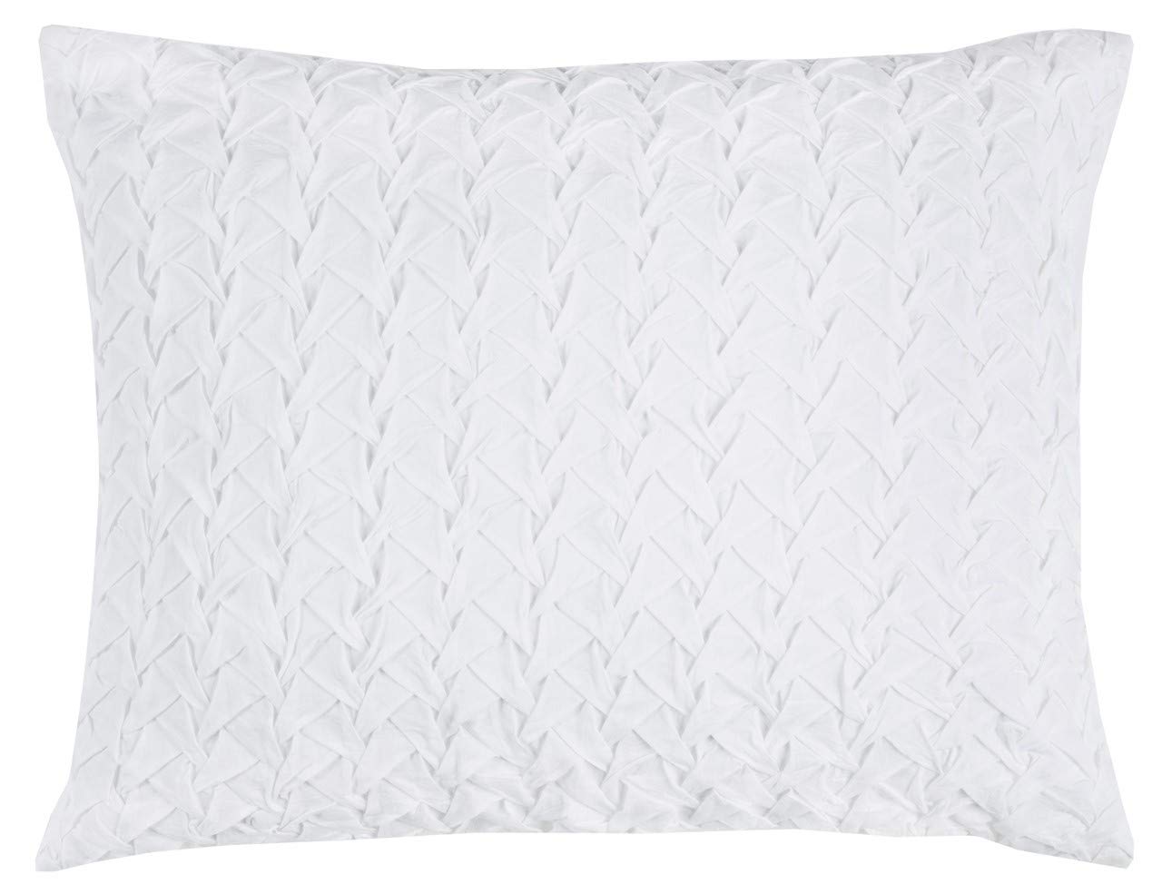Rizzy Home | BT4056 | Polyester Quilt | 106"x92" White/Neutral/ Solid Textured