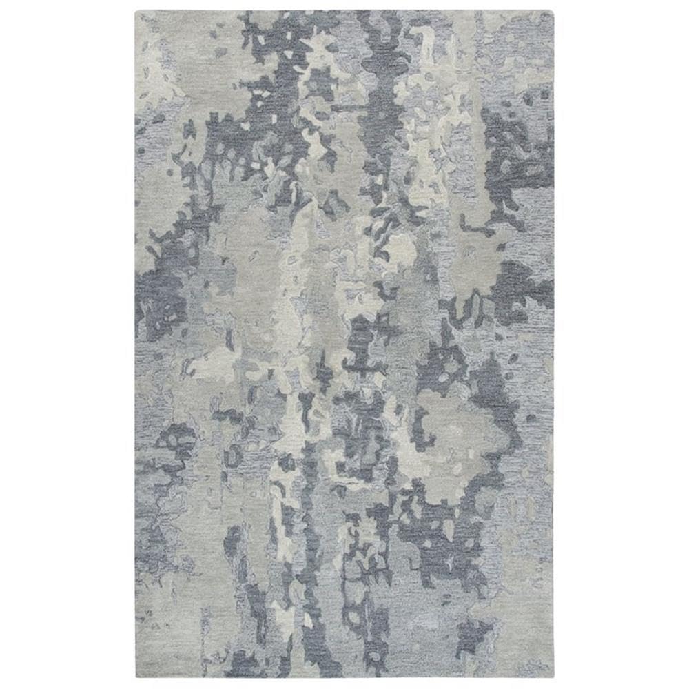 Rizzy Home Alora Decor Flare 5' X 8' Abstract Grey/Dk Grey Hand-Tufted Area Rug