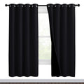 Nicetown High-End Thermal Curtains, Full Blackout Curtains 72 Inches Long For Dining Room, Soundproof Window Treatment Drapes Fo