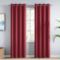 haus & kinder Solid Blackout Door Curtains 7 Feet Long Pack of 2 Door Curtains, 7 Feet Curtains for Door, 100% Room Darkening (C