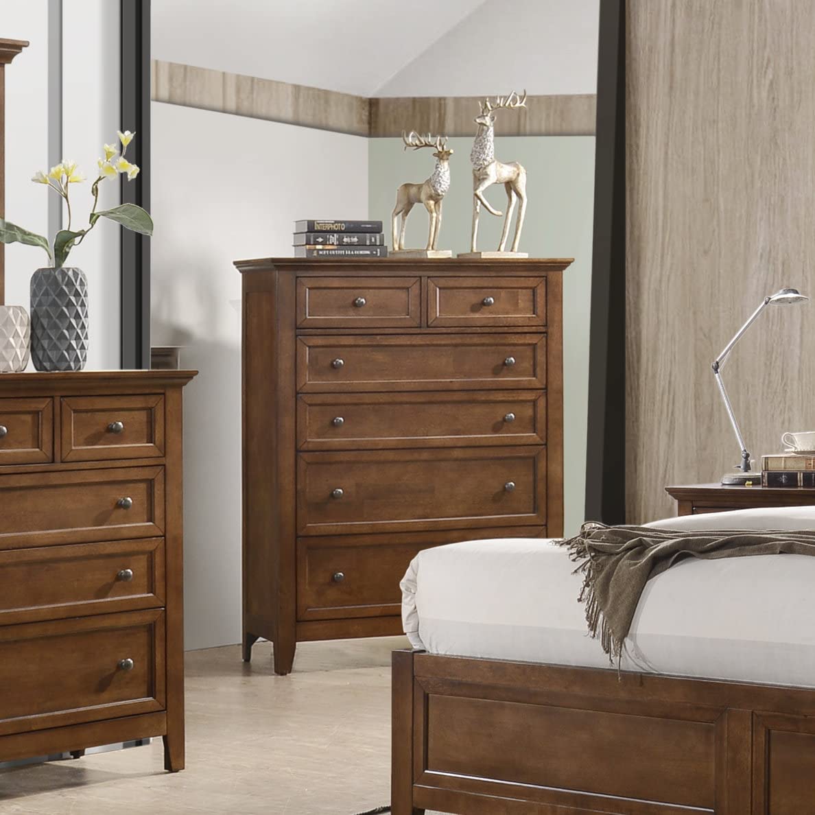 Intercon San Mateo Standard Chest with 6 Drawers, Tuscan Dresser