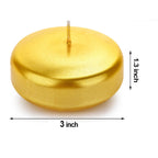 3 Inch Floating Candles, 12/24/36/ Pack White/Gold/Red Floating Candle, Long Burning And Smokeless Candle For Wedding, Birthday,
