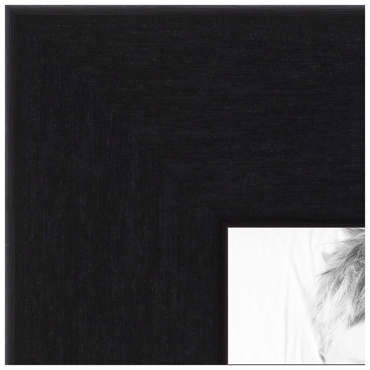 ArtToFrames 26x37 Inch Black Picture Frame, This 1.25 Inch Custom MDF Poster Frame is Black Steel, Great for Your Art or Photos 