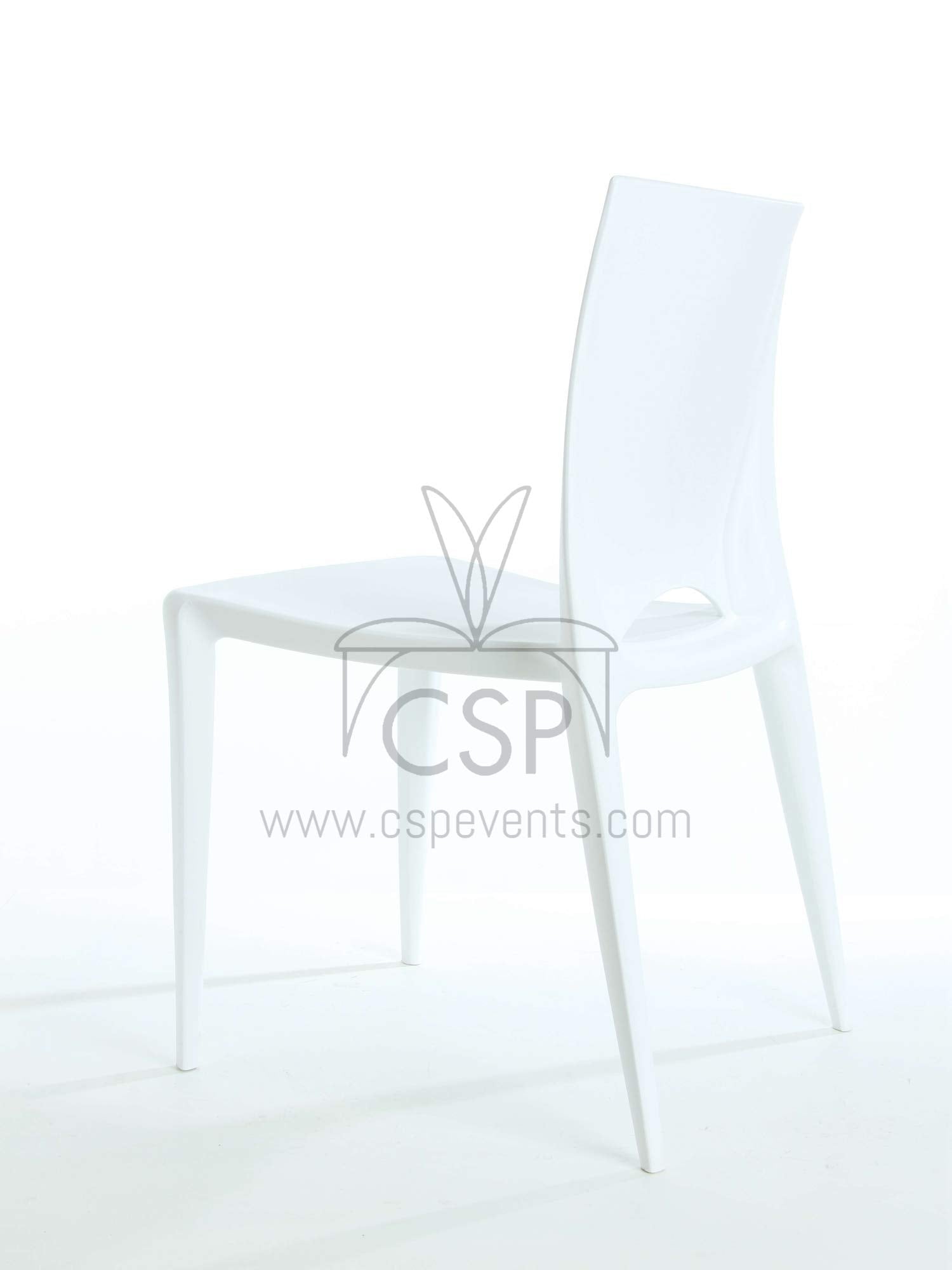 Commercial Seating Products Crescent White Dining Chairs