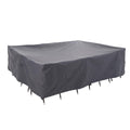 Wj-X3 Large Grey Heavy-Duty Patio Table Cover, 136X88X36In, Waterproof, Wind-Resistant, Anti-Fade - Ideal For Sectional Outdoor
