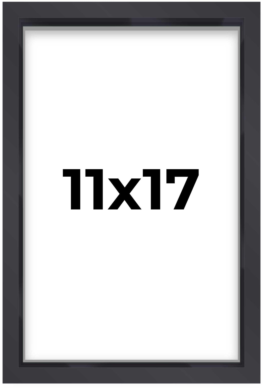 11x17 Shadow Box Frame Black Display Picture Frame | 1'' Deep | UV Resistant Acrylic Plexiglass, Acid-Free Backing and Wall Hang