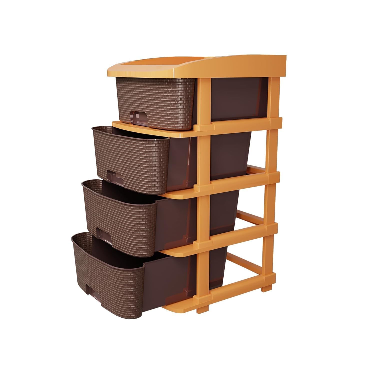 Plastic Modular Drawer Storage Organizer | Multipurpose Storage Chest With AntiSlip Design | Large Capacity Drawer Rack For Clo