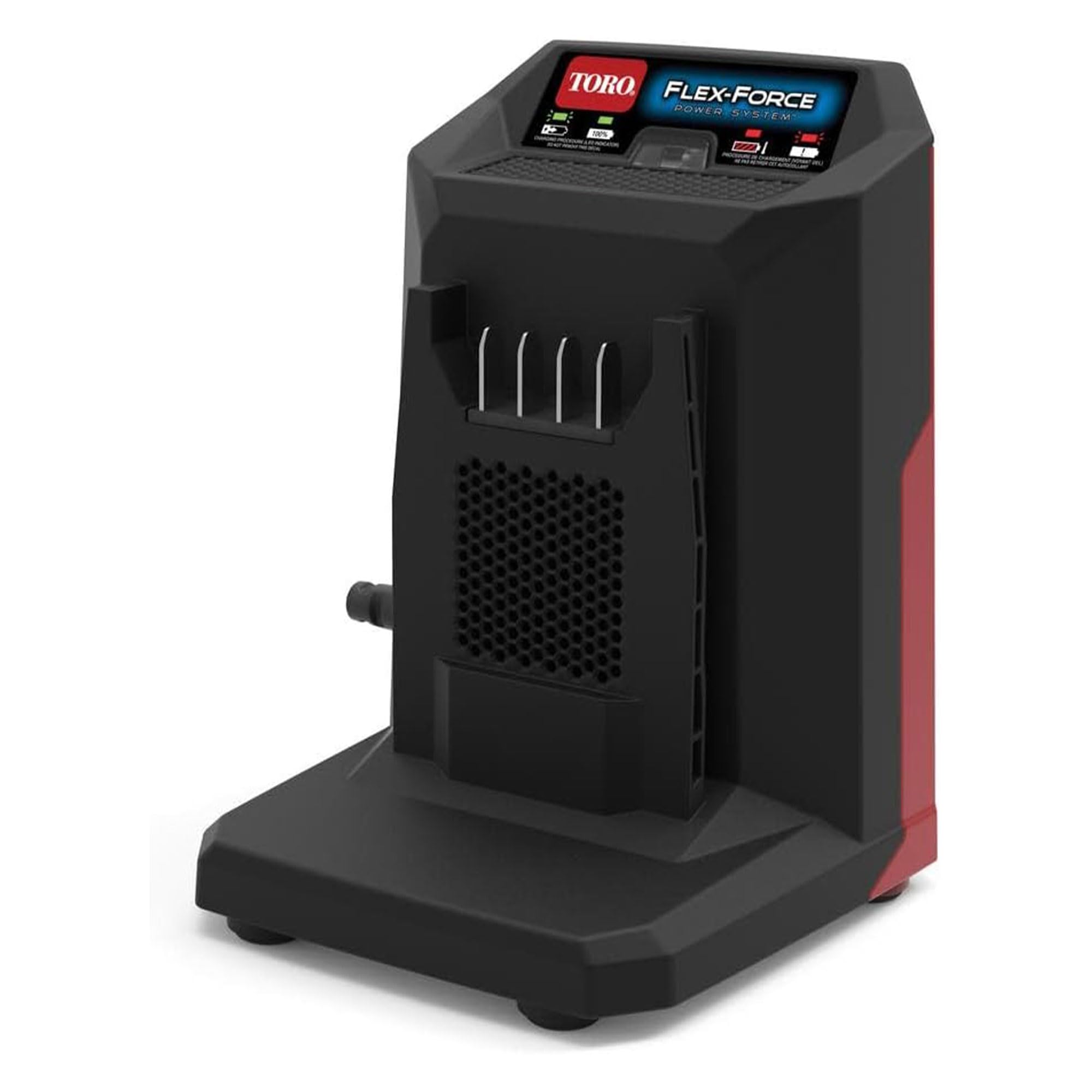 Toro 2 Ampere 60 Volt Max Lithium Ion Battery Charger Compatible With Flex-Force Power System Tools With Charge Status Light Ind