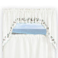 Renaissance Home Fashion Collections Etc Seashells Embroidered Swag Pair, 56' X 38', Sea Mist