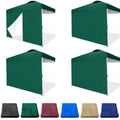 Jancanopy Sidewalls For 10X10 Pop Up Canopy Frame, 3 Pack Forest Green Sunwall And 1Pack Door Only, (With Zippers)