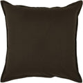 Rizzy Home | T03427 | Poly Fill Decorative Pillow | 20"X20" Brown/Neutral/ Solid