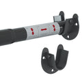 Adjustable Closet Rod for Hanging Clothes  Heavy Duty Metal Clothing Rail, 17.5 to 44 Inches Stepless Extension, 1.1 Diamete