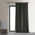Hpd Half Price Drapes Signature Velvet Thermal Blackout Curtains For Living Room 96 Inch Long (1 Panel) Rod Pocket Insulated Blackout Curtains For Bedroom Window Curtains, 100W X 96L, Gunmetal Grey
