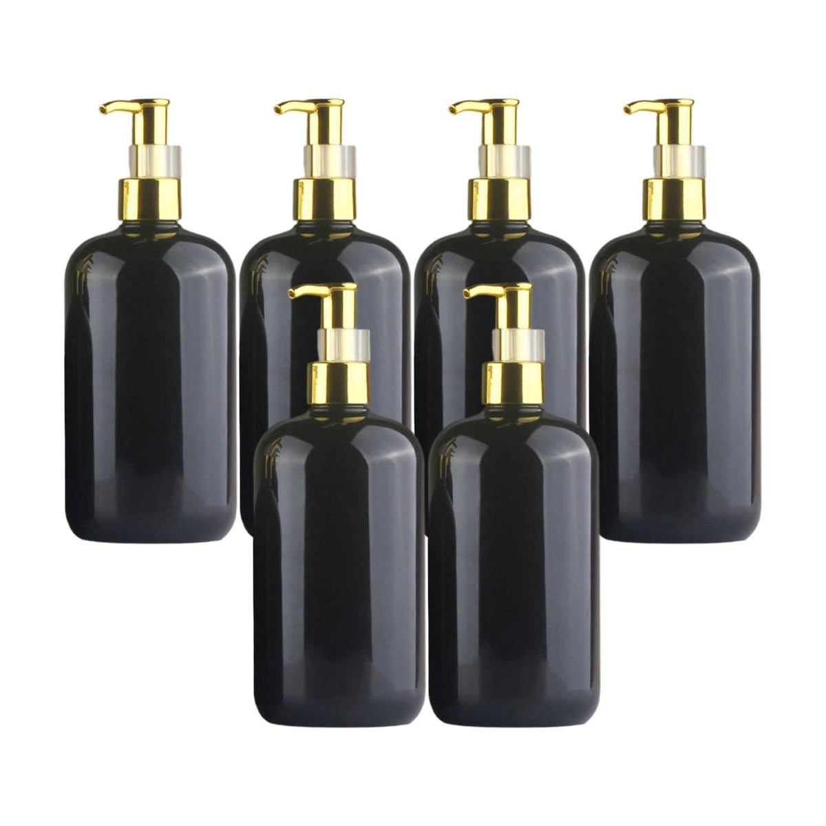 ZOOMELLA 6 Pieces Hand Soap Dispensers Pump Soap Containers for Dorm Countertop Hotel 500ml|Soap Dishes & Dispensers|Home & Gard