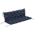 Outsunny 59' X 38' Tufted Bench Cushion For Outdoor Furniture, 3-Seater Replacement For Swing Chair, Patio Sofa/Couch, Overstu