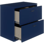 Lys Soho Arc Pull Steel Lateral File, Navy
