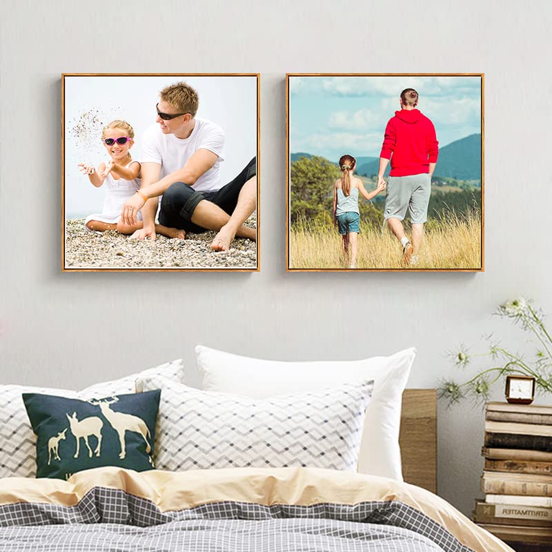 Personalized Custom Canvas Prints (Framed Canvas, 12'' X 12'') - Custom Canvas Print With Your Photo - Perfect For Home Decor, G
