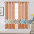 H.VERSAILTEX Linen Curtains Natural Linen Blended Curtain Panels for Living Room/Light Reducing Linen Semi Sheer Curtains 2 Pane