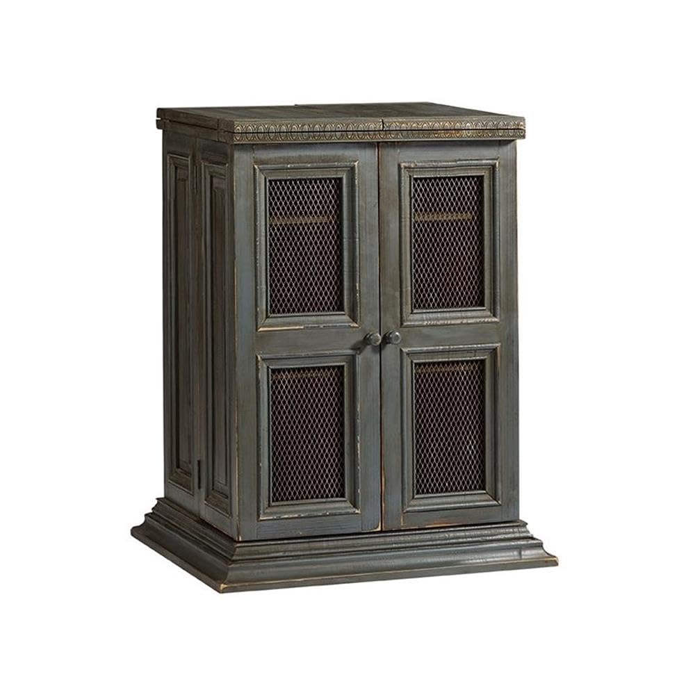 Progressive Furniture Sangria Bar Cabinet, Slate Gray/Dark Pine