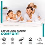 Feather & Stitch Softest 100% Cotton Sheets, King Size Sheet Sets, 4 Pc Set, 300 Thread Count Percale Weave Bedding, 16' Deep Pocket, Cooling Sheets, King Size Sheets, Breathable Bed Set (Diamond)