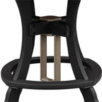 American Furniture Classics Five Piece Round Counter Height Dining Set, Weatherwood/Black