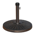 ABBLE 27LBS Resin Umbrella Base Heavy Duty Outdoor Stand, Market Umbrella Base Holder, Patio Base Stand for Garden Beach Patio, 