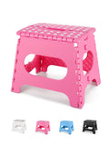 Dyforce Folding Step Stool 11', Durable Kids Step Stool, Heavy Duty Step Stools For Adults, Compact Foot Stools, Light-Weight T