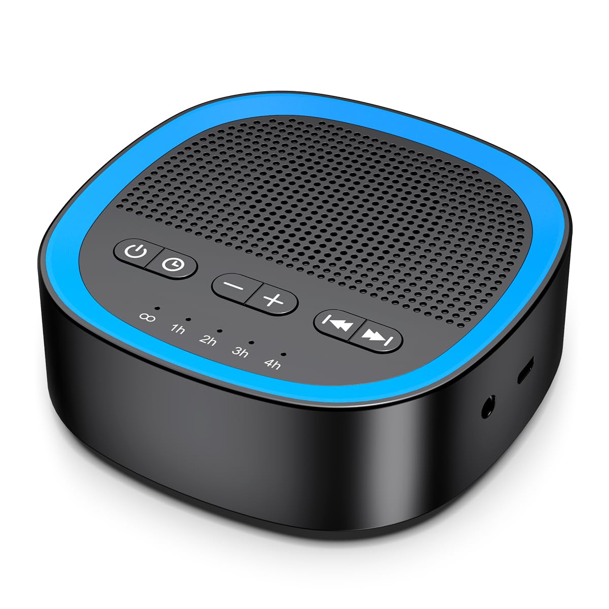 iEasy Sleep White Noise Sound Machines with 30 Soothing Sounds 3.5 mm Headphone Jack 5 Timer Settings 32 Precise Volume Memory F