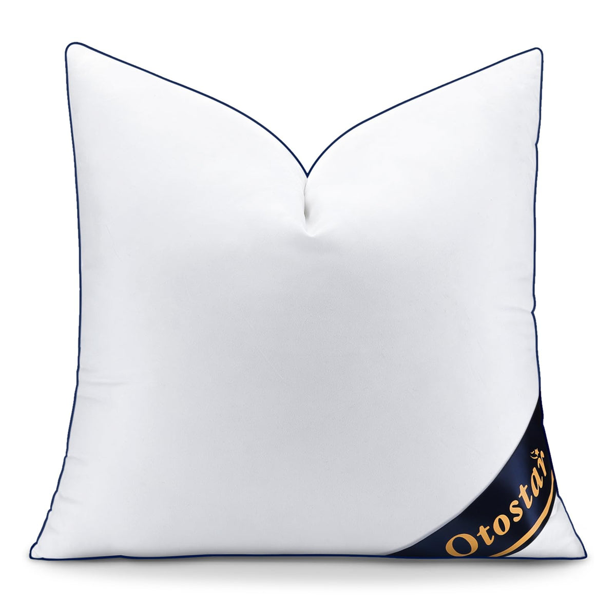 Otostar 20X20 Down Alternative Fill Throw Pillow Insert, Soft Fluffy Synthetic Down Pillow Insert With 100% Cotton Cooling Cover