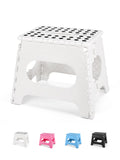 Dyforce Non-Slip Folding Step Stool - 11 Inch Height Premium Heavy Duty Foldable Step Stool For Kids, Kitchen Garden Bathroom Ca