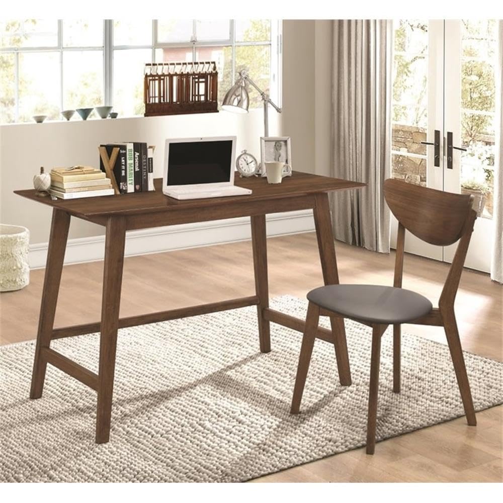 Coaster Home Furnishings 2-Piece Writing Desk Set Walnut