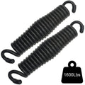 Blascool Hammock Chair Porch Swing Springs - Pack Of 2 Black Spring 1600Lbs Heavy Duty Hanger Ceiling Mount Spring(Pack Of 2)