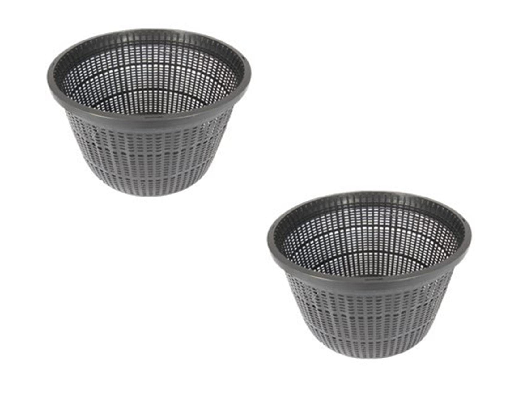 Pond H2O 8' Round Water Garden Aquatic Plastic Mesh Pond Plant Flower Basket, Value 2 Pack, Plastic Water Garden Planting Lily