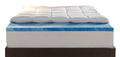 Sleep Innovations Dual Layer 4 Inch Memory Foam Mattress Topper, Full Size, Medium Support, 2 Inch Cooling Gel Memory Foam Plus