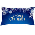 Itfro Winter Gift Merry Christmas Beautiful Falling Snowflakes Snowflurries Body Cotton Burlap Linen Throw Pillow Case Cushion C