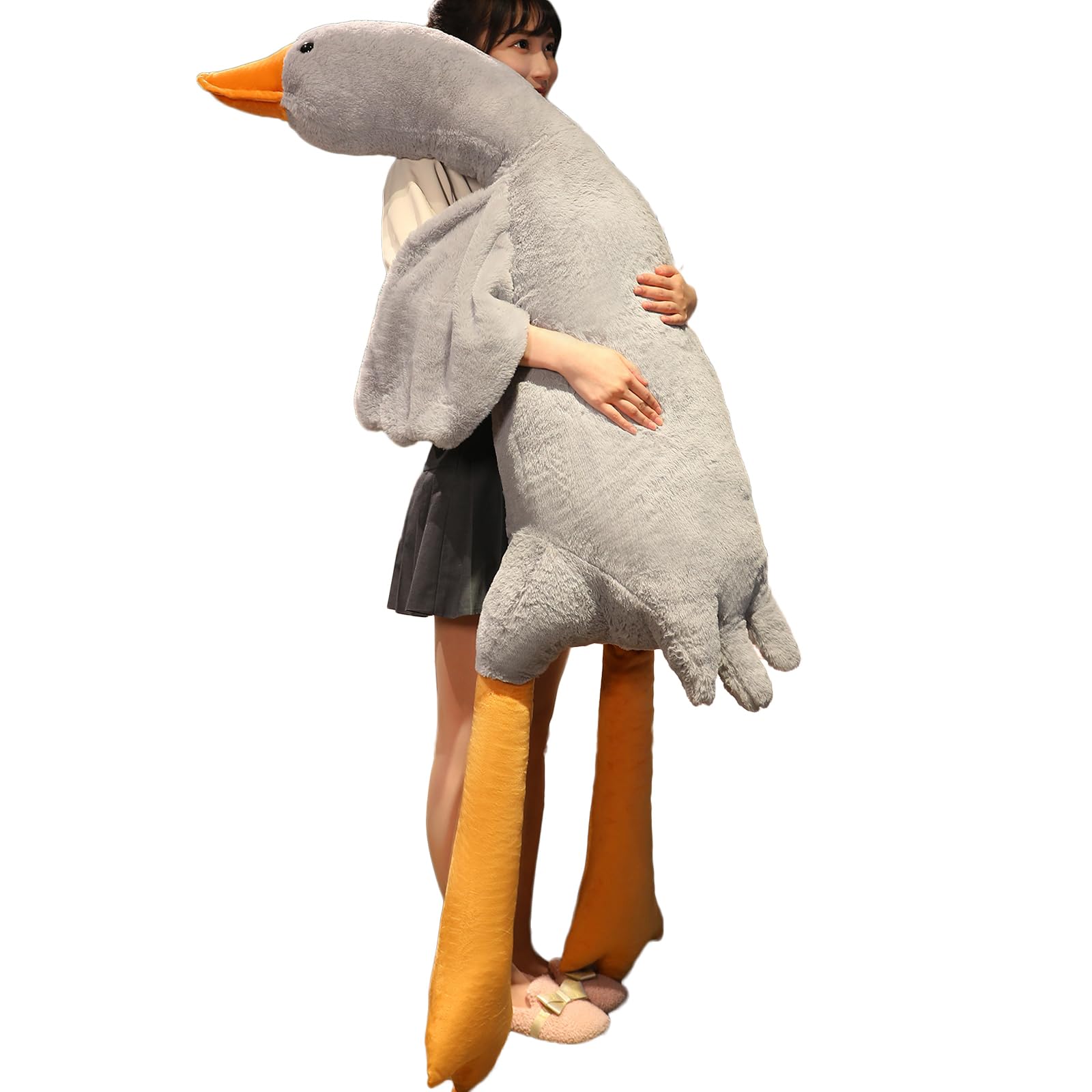 Swan Stuffed Animal, 74.8Inch 4.85 Lbs Swan Plush Toy Large Goose Stuffed Animal Plush Toy Big Duck Stuffed Animals Plush Pillow