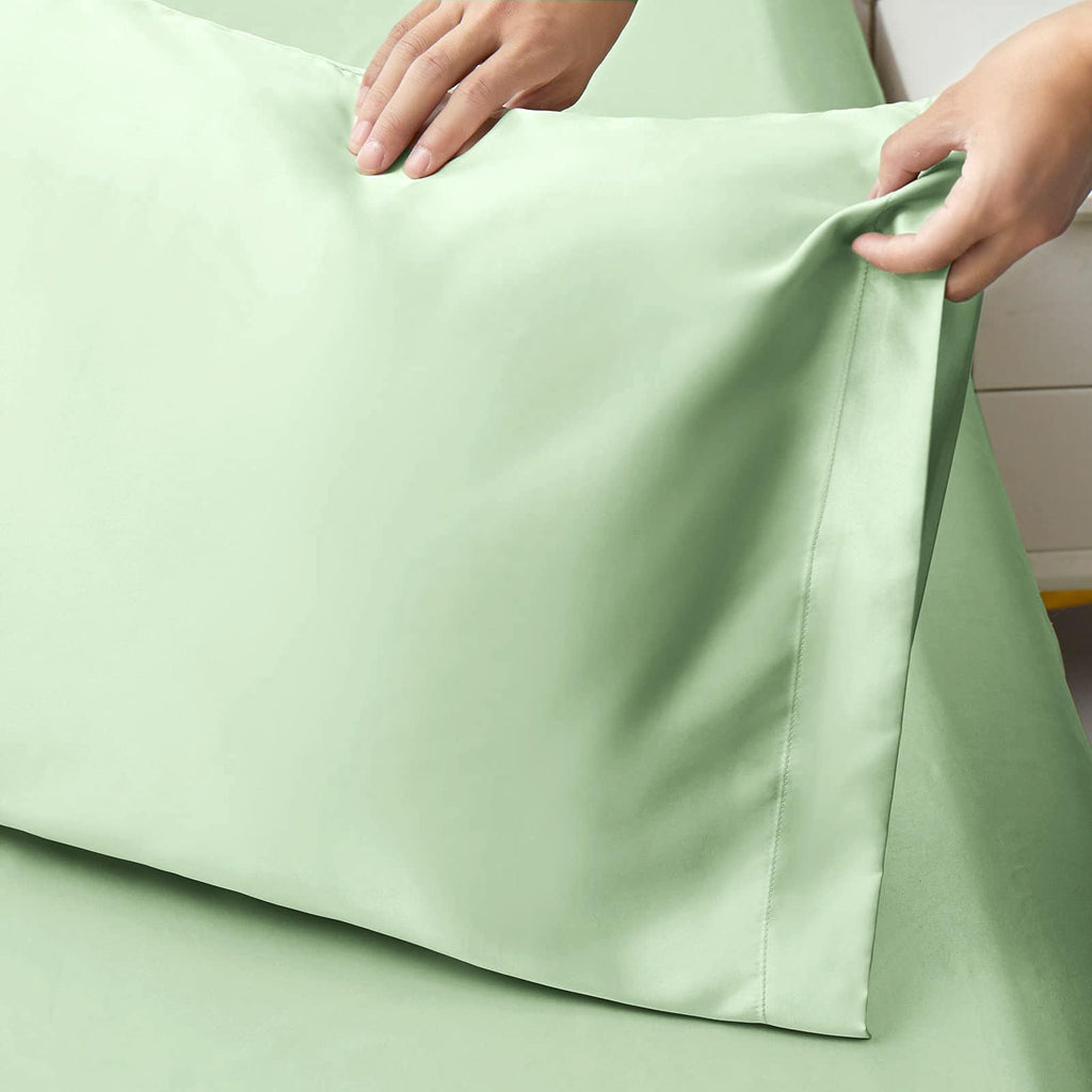 Ersmak Satin Pillowcase Standard Set Of 2, 20'' X 26'' Ultra Soft & Silky Satin Pillow Cases For Hair And Skin, Wrinkle Fade Res