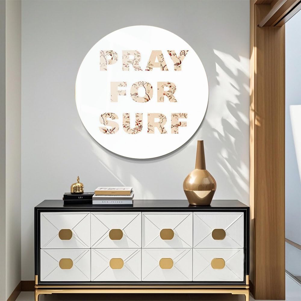 DesignSkinz Wall Art | Acrylic Glossy Printed Frame|Home Decor for Living Room, Bedroom, Office, Study, Shelf (12x12inch Round)