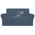 Easy-Going 100% Waterproof Oversized Loveseat Couch Cover, Dual Waterproof Sofa Cover, Stretch Jacquard Sofa Slipcover, Leakproof Furniture Protector For Kids, Pets, Dog And Cat, Bluestone
