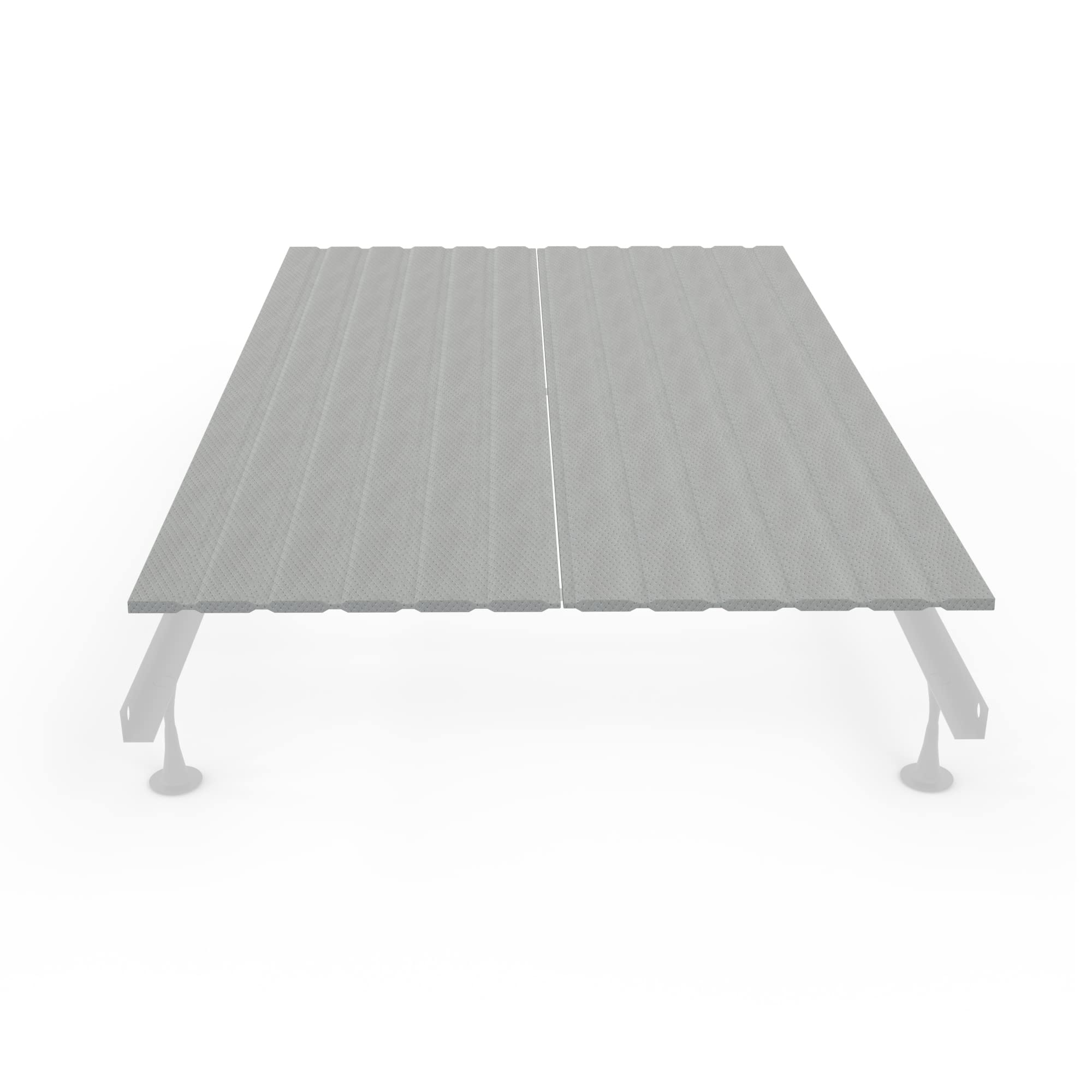 Greaton, 0.75-Inch Vertical Wooden Bunkie Board/Bed Slats, Queen, Grey