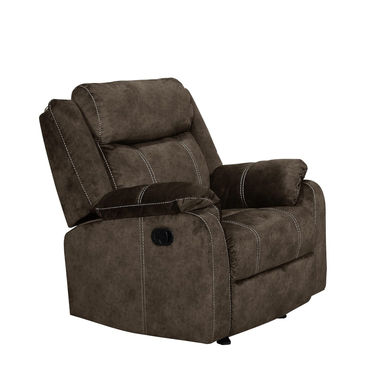 Global Furniture USA U7303C Brown Microfiber Glider Recliner