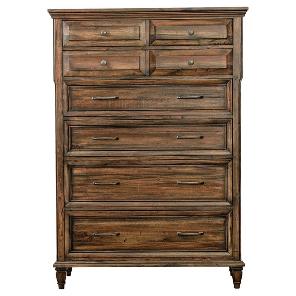 Coaster Home Furnishings Avenue 8-Drawer Bedroom Chest Weathered Burnished Brown