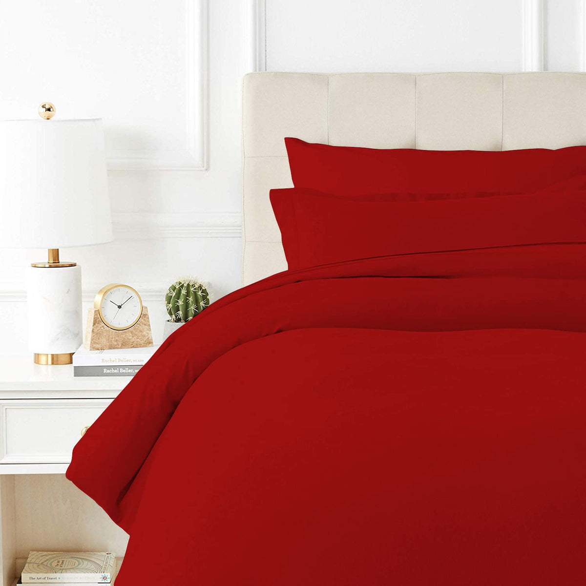 Texas Linen Co. 100% Egyptian Cotton Duvet Cover Oversized King Size, 600 Thread Count 3 Pc Duvet Cover, Extra Long Staple Cotto