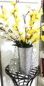 Hosley Enhance Your Decor With Set Of 3 Galvanized Vases/French Buckets - 9'' High Rustic Metal Flower Containers For Farmhouse