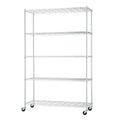 NEAT by TRINITY 5Tier Adjustable Wire Shelving with Wheels, Wire Shelf Rack for Kitchen Organization, Garage Storage, 400 to 20