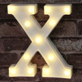 Pooqla LED Marquee Letter Lights Sign, Light Up Alphabet Letter for Home Party Wedding Decoration X