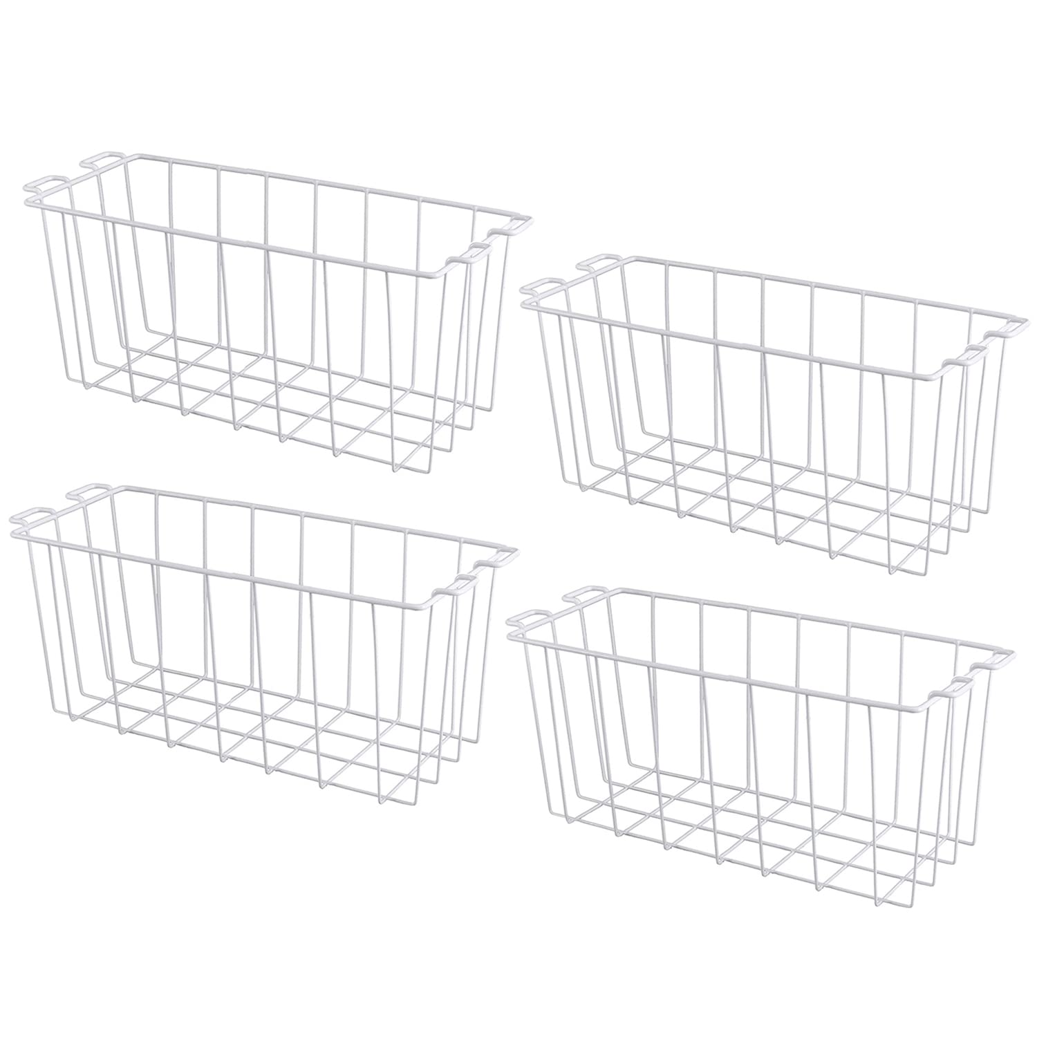 Orgneas Chest Freezer Organizer Bins Deep Freezer Basket Storage Rack Bins 16.5 Inch, 4 Pack