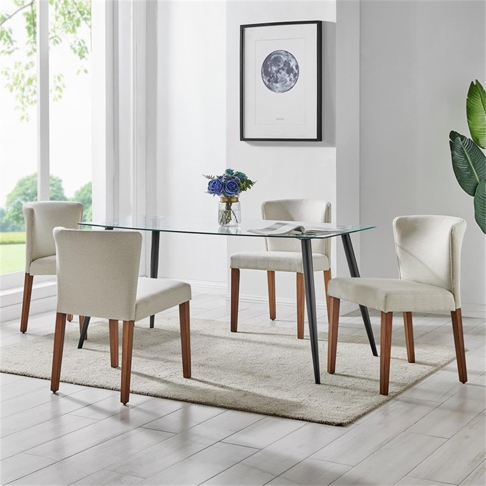 New Pacific Direct Albie Kd 20&Quot; Dining Side Chair In Cardiff Cream (Set Of 2)