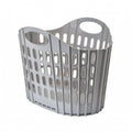 ZOOMELLA Foldable Laundry Basket ABS Clothes Basket Ventilated Laundry Hamper SpaceSaving for Bathroom, Dorm Room, Apartment, G